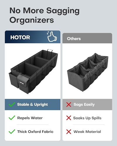 HOTOR Foldable Trunk Organizer with Removable Cooler