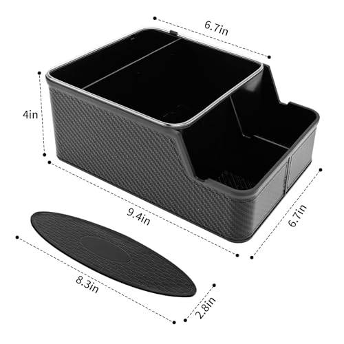 Jinpinzhi center console organizer,car seat organizer with cup holder front seat armrest storage box,car small caddy for truck,suv,van