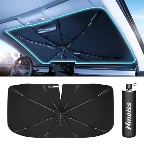 Nmoiss Umbrella Windshield Sun Shade with Heat Shield