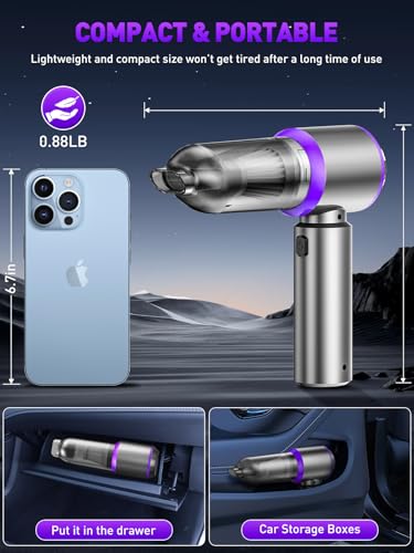 IYOFINE 21,000Pa 4-in-1 Cordless Car Vacuum & Air Duster
