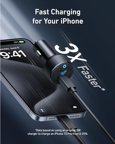 Anker 40W PowerIQ 3.0 Dual USB-C Car Charger