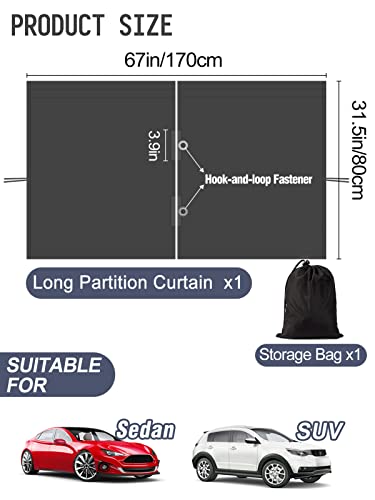 Car Window Shades - 95% Light-Blocking Car Window Sun Shades for Sedans & SUVs