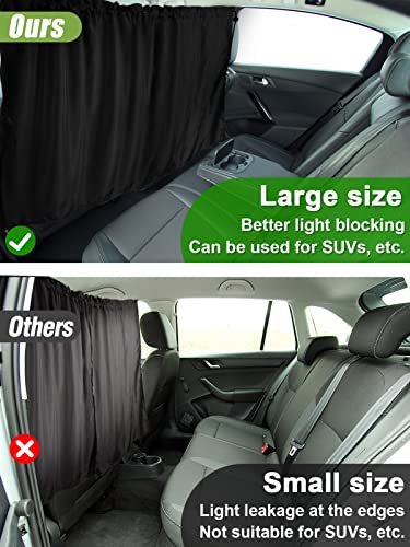 Car Window Shades - 95% Light-Blocking Car Window Sun Shades for Sedans & SUVs