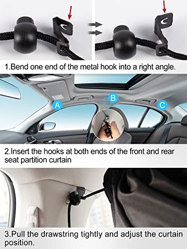 Car Window Shades - 95% Light-Blocking Car Window Sun Shades for Sedans & SUVs