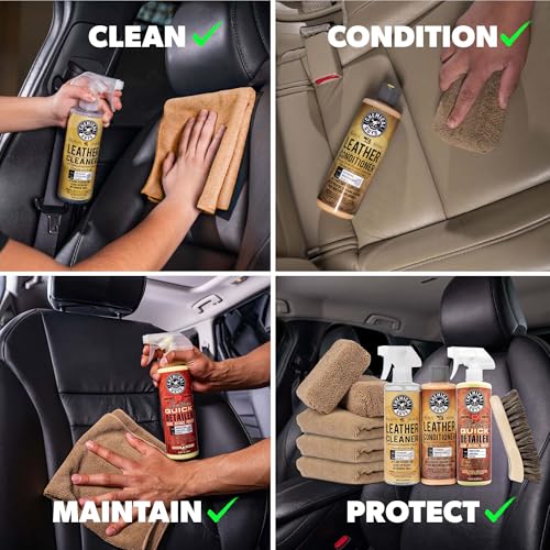 Chemical Guys 9-Piece Car Leather Cleaner & Conditioner Kit