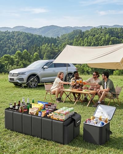HOTOR Foldable Trunk Organizer with Removable Cooler