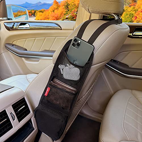 Luckybay Hanging Car Seat Side Organizer with Mesh Pocket