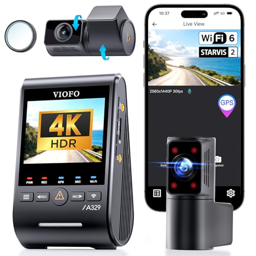 VIOFO A329S 4K+2K+2K Triple-Channel Dash Cam with Wi-Fi 6