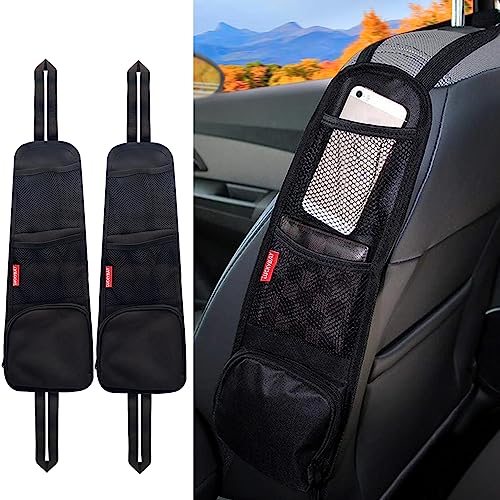 Luckybay Hanging Car Seat Side Organizer with Mesh Pocket