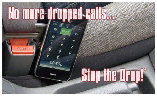 Drop Stop 2-Pack Car Seat Gap Fillers with Dash Pad