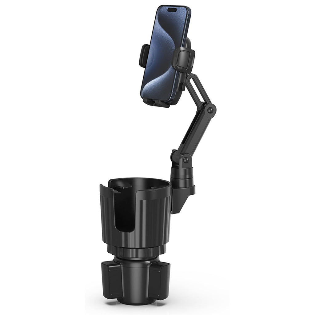 Bokilino 2-in-1 Adjustable Cup Holder Phone Mount