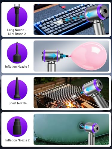 IYOFINE 21,000Pa 4-in-1 Cordless Car Vacuum & Air Duster