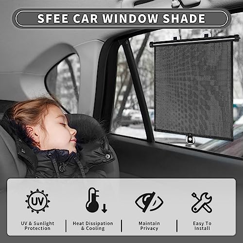 Sfee Retractable Side & Rear Car Window Sun Shade