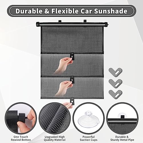 Sfee Retractable Side & Rear Car Window Sun Shade