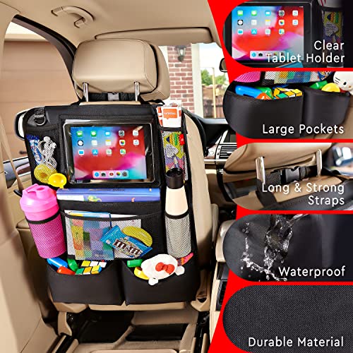 Helteko 2-Pack Backseat Organizers with Tablet Holder