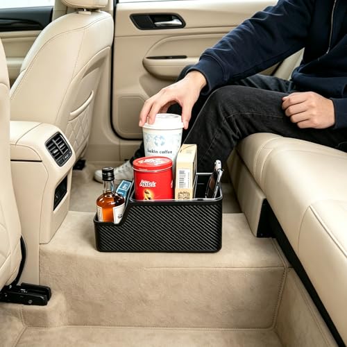 Jinpinzhi center console organizer,car seat organizer with cup holder front seat armrest storage box,car small caddy for truck,suv,van