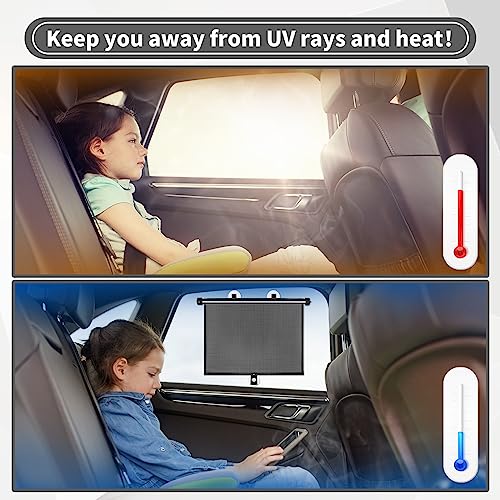 Sfee Retractable Side & Rear Car Window Sun Shade