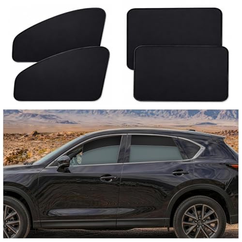 4-Pack Car Window Sun Shades for Side & Rear Windows