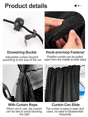 Car Window Shades - 95% Light-Blocking Car Window Sun Shades for Sedans & SUVs