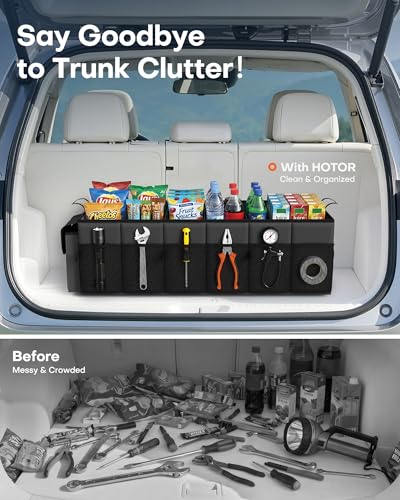 HOTOR Foldable Trunk Organizer with Removable Cooler