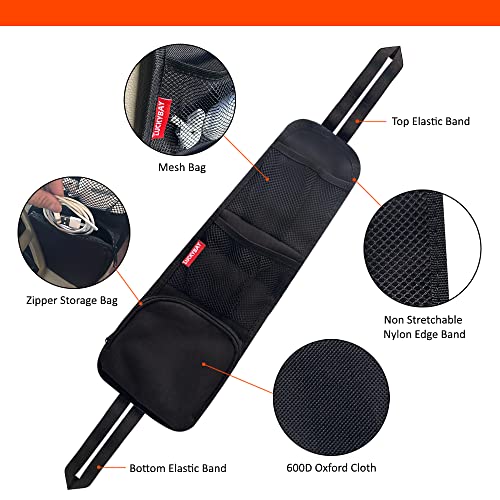 Luckybay Hanging Car Seat Side Organizer with Mesh Pocket