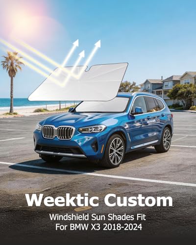 Weektic 2026 Upgraded Custom-Fit Windshield Sun Shade