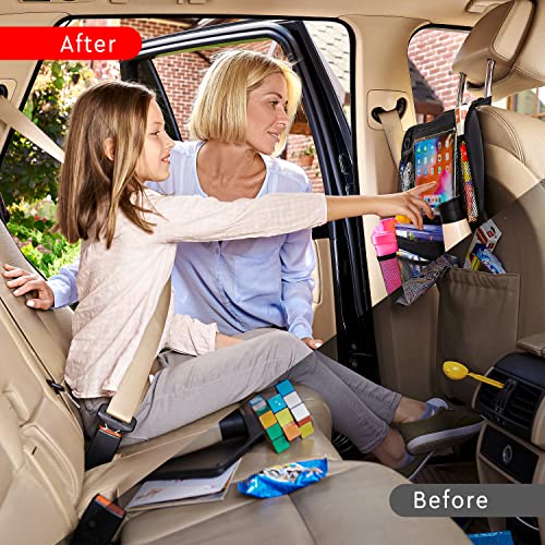 Helteko 2-Pack Backseat Organizers with Tablet Holder