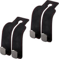 2026 Leather Double Car Headrest Hooks for Bags & Coats
