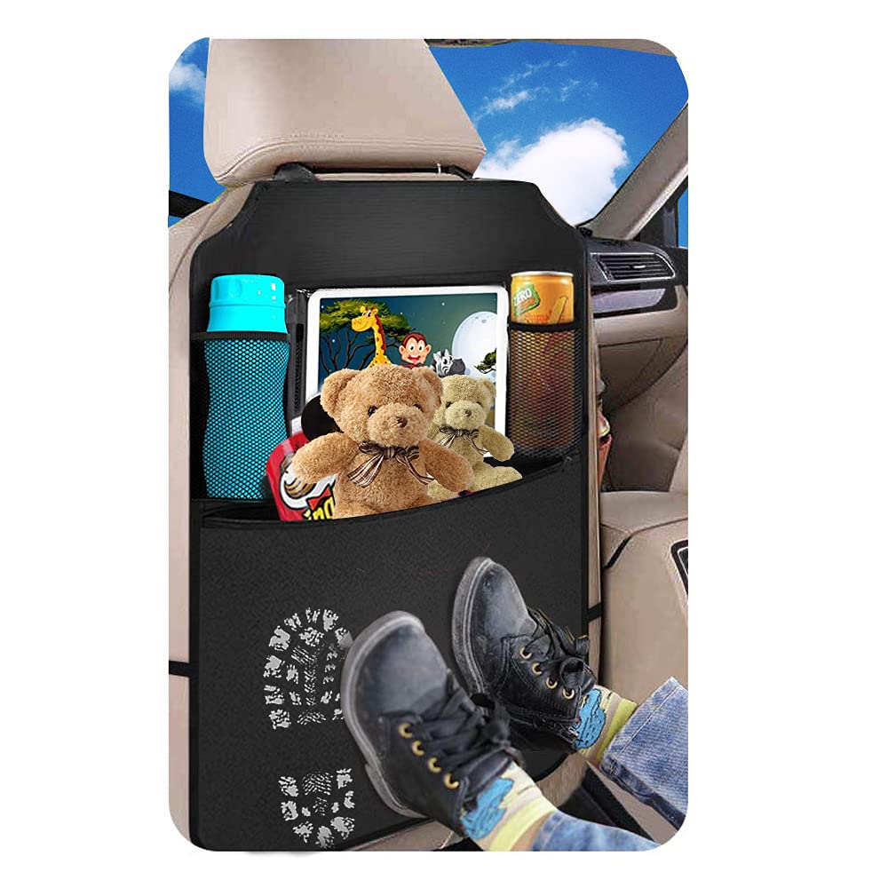 BLYPHOO 2-Pack Waterproof Backseat Organizers for Kids with Tablet Holder