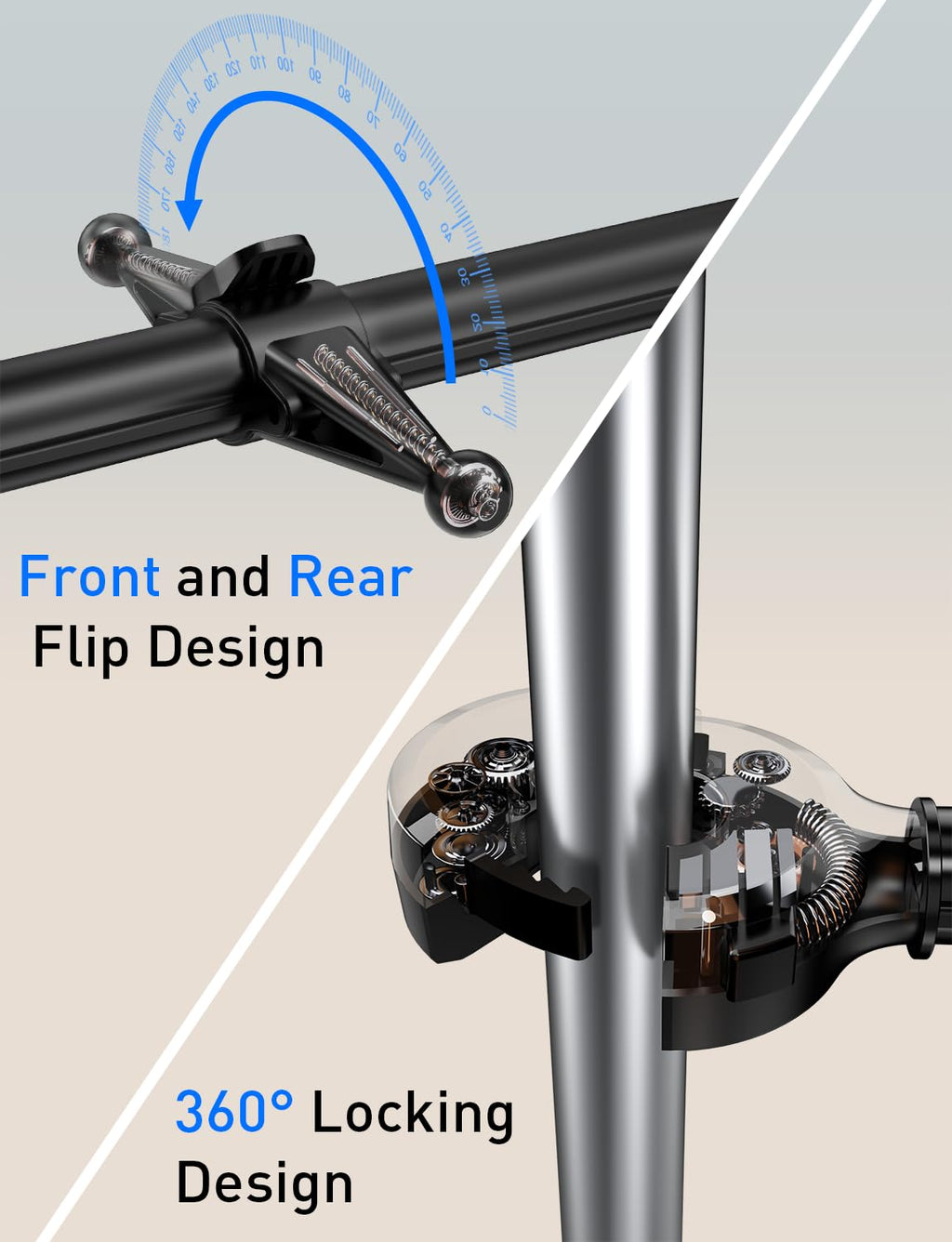 Tryone Adjustable Front & Rear Car Headrest Tablet Mount