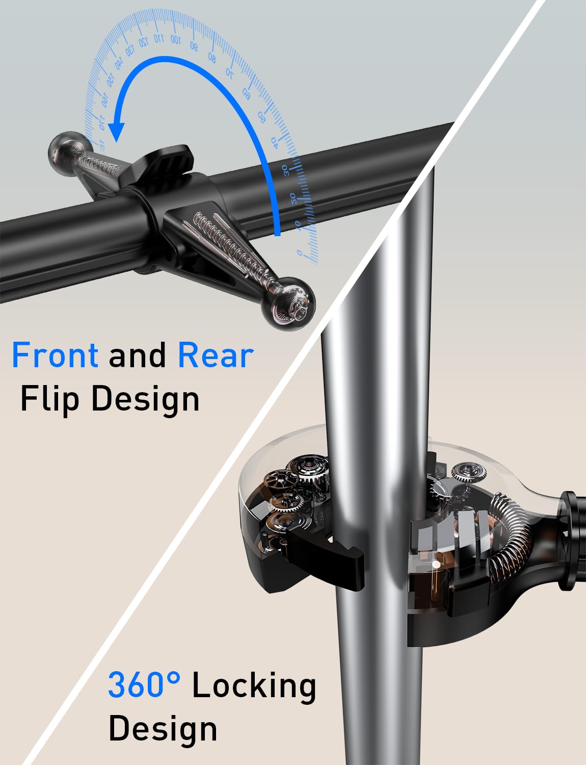 Tryone Adjustable Front & Rear Car Headrest Tablet Mount