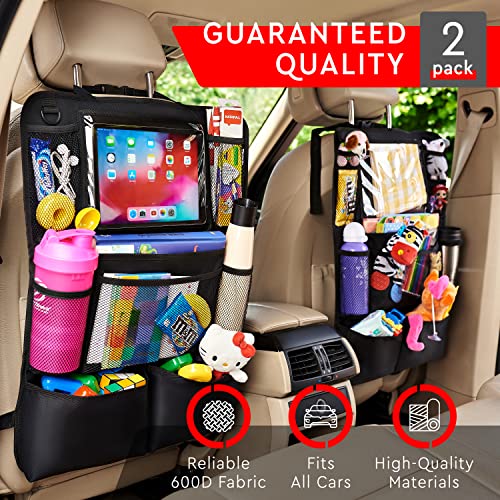 Helteko 2-Pack Backseat Organizers with Tablet Holder