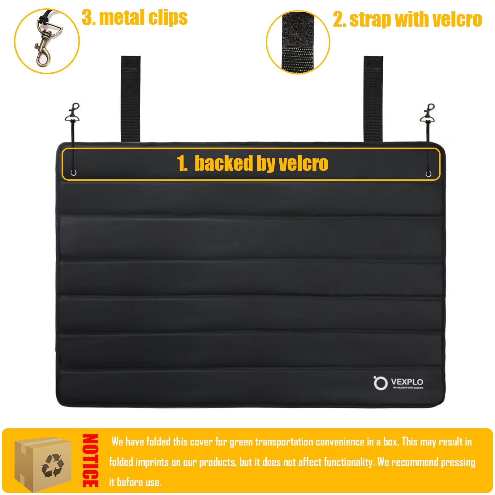 VEXPLO Large Rear Bumper Guard for Cars SUV Anti-Scratch Bumper Protector