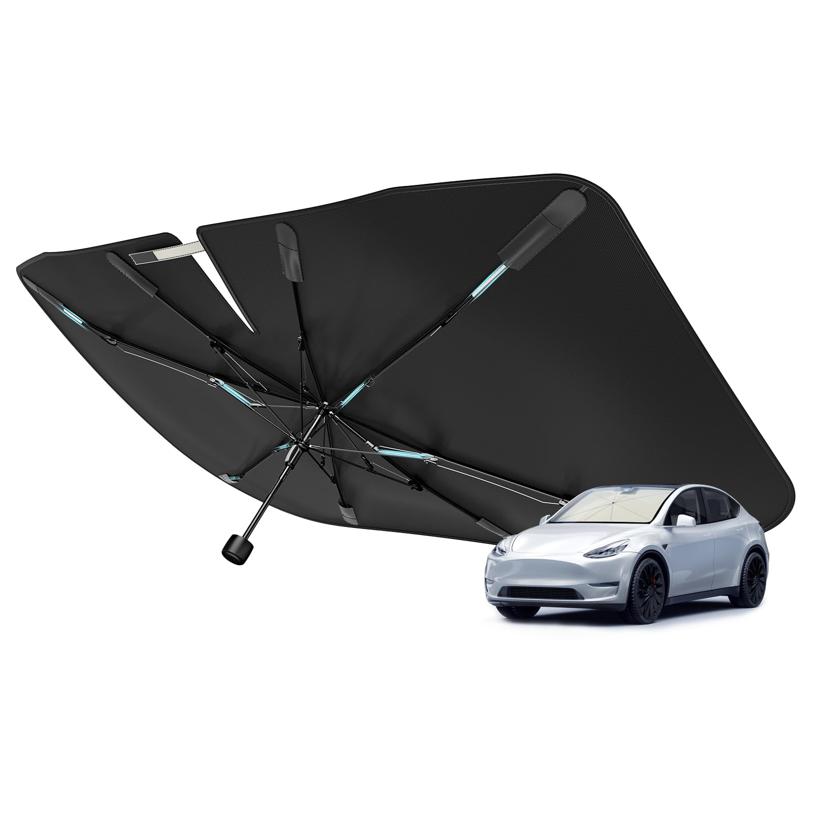 Nmoiss Umbrella Windshield Sun Shade with Heat Shield