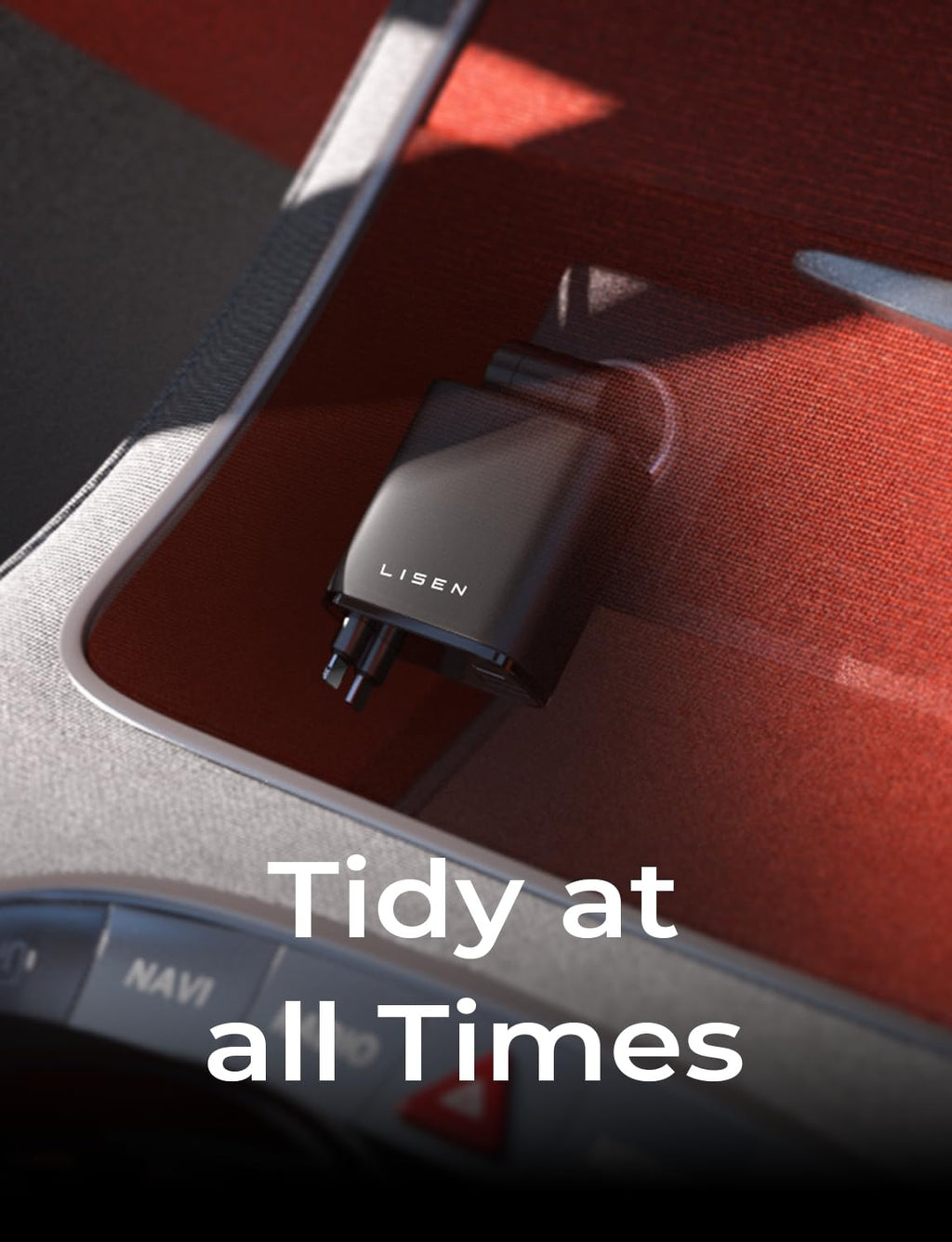 LISEN 84W Retractable USB-C Fast Charging Car Charger