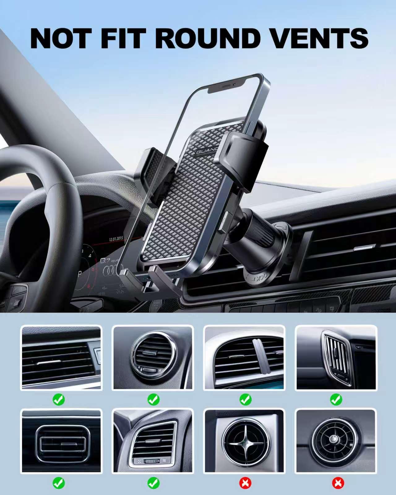 GUANDA 3-Pack Dashboard Mounting Discs for Phone Holders