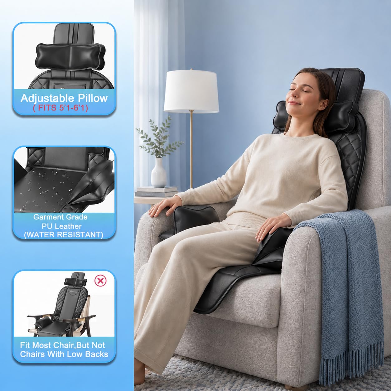 COMRELAX Back Massager Cushion for Automotive Seats