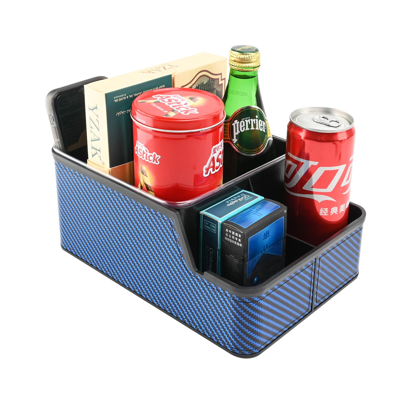 Jinpinzhi Front Seat Console Organizer with Cup Holder