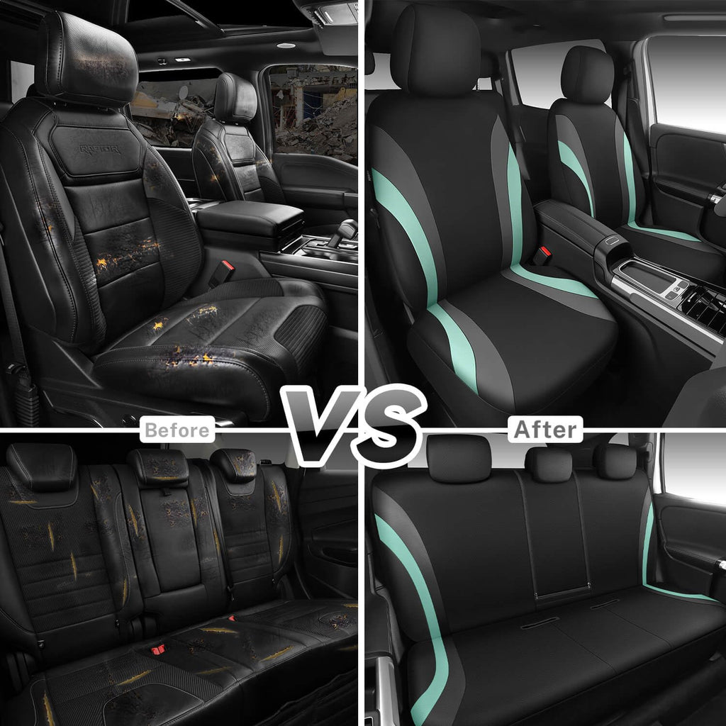 CAR PASS Line Rider Sporty Front Seat Covers,Car Seat Covers Front Seats Only,Airbag Compatible,Universal Fit Sedans,Cars,Vans