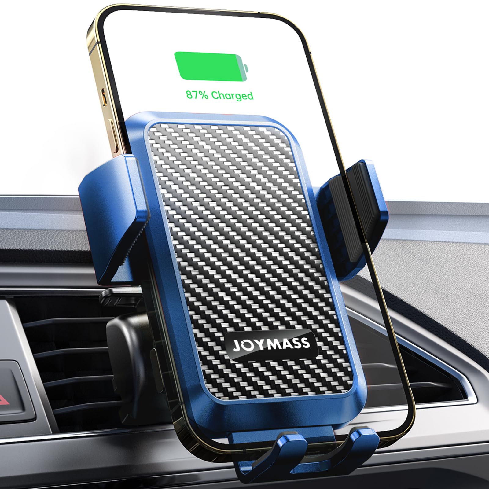 JOYMASS 15W Auto-Clamping Wireless Car Charger Mount