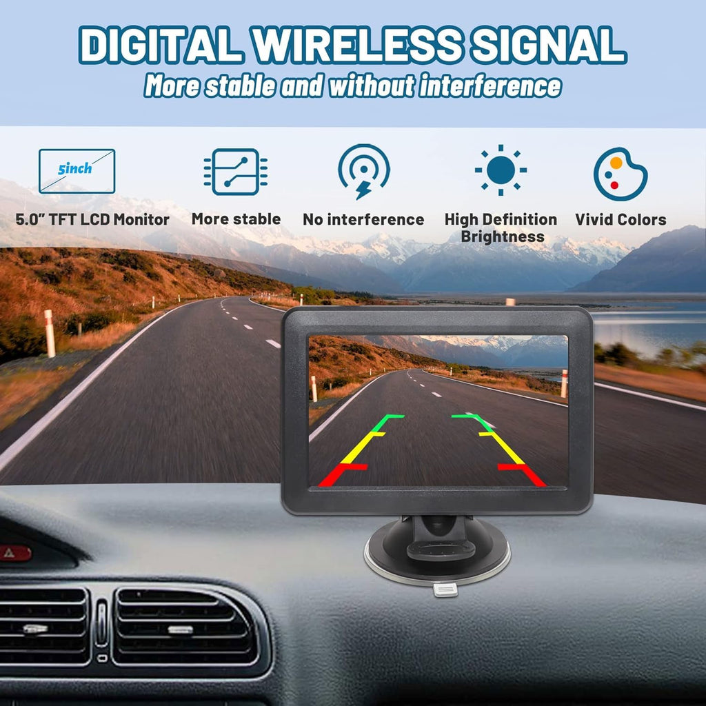EWAY Dual 1080P Magnetic Wireless Backup Camera System
