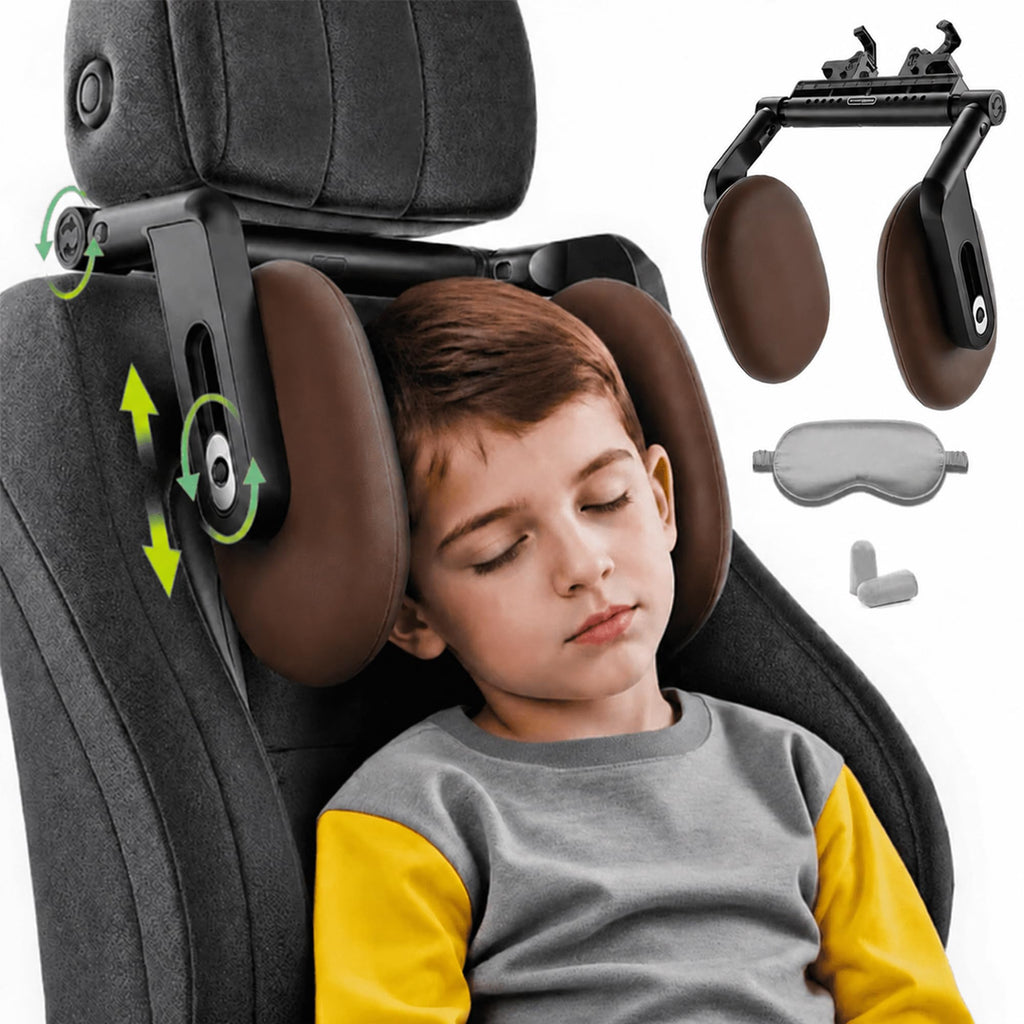 Haliwaii Adjustable Memory Foam Car Headrest Neck Pillow