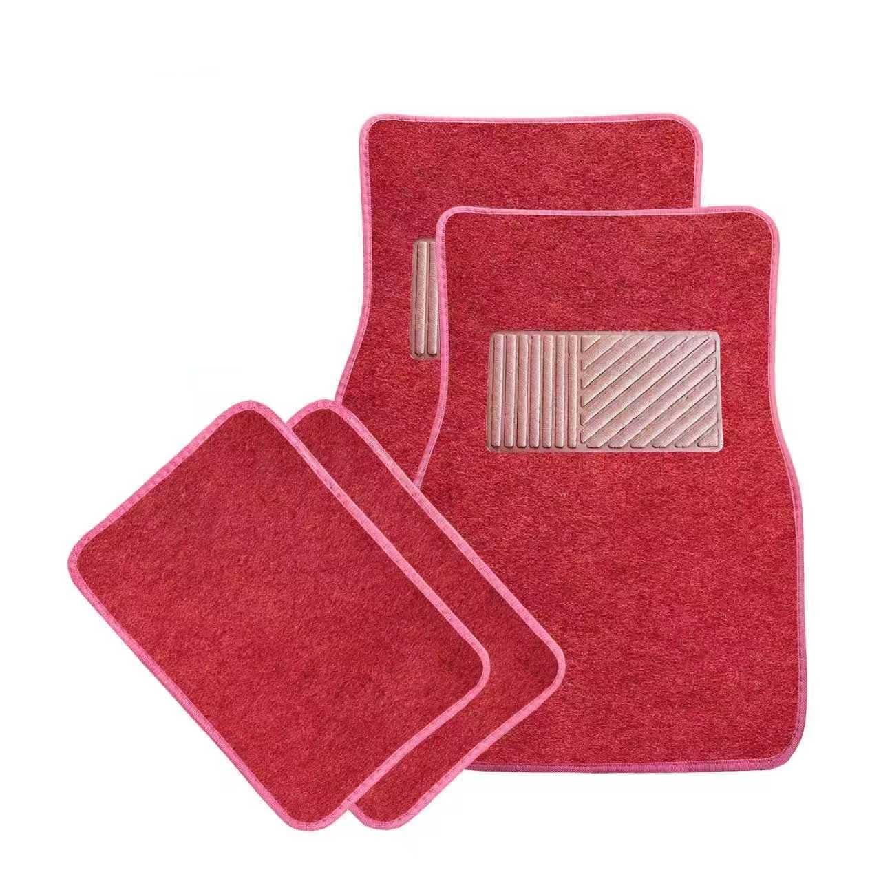 Sun Walker 4 PCS Car Floor Mats, Waterproof Anti-Slip Front & Rear Car Carpets with Driver Heel Pad, All Weather Floor Protective Pads Universal for SUVs Trucks Sedans Vans