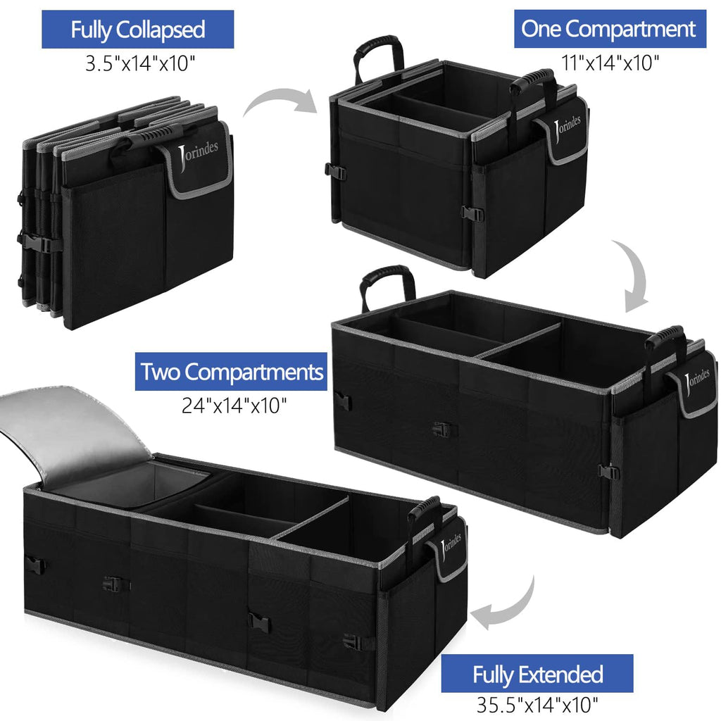 Trunk Organizer with Insulated Leakproof Cooler Bag