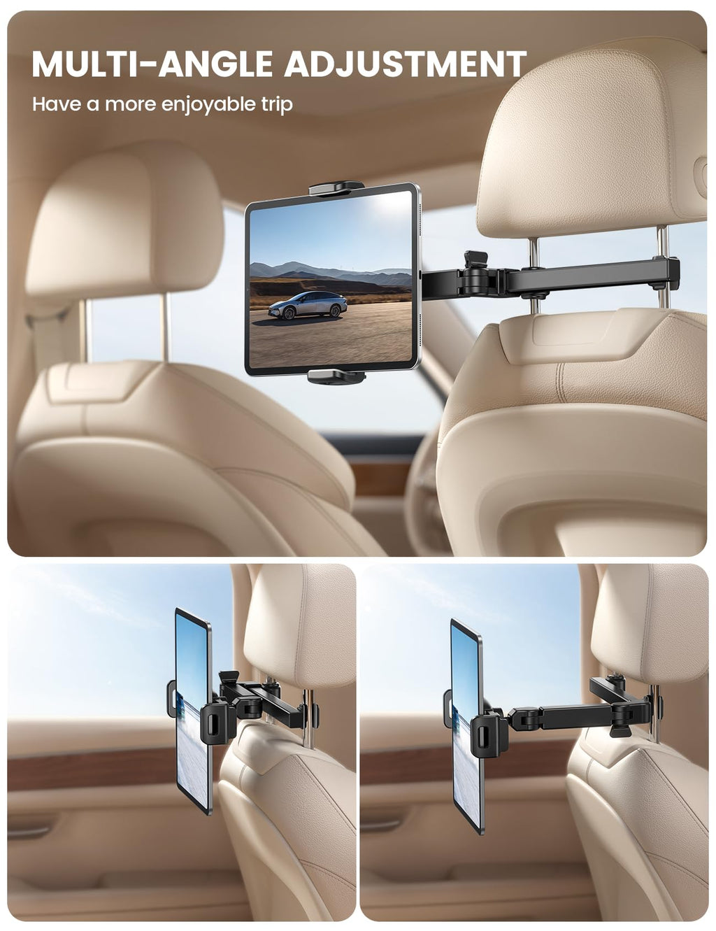 Lamicall 3-in-1 Extendable Backseat Tablet Headrest Mount