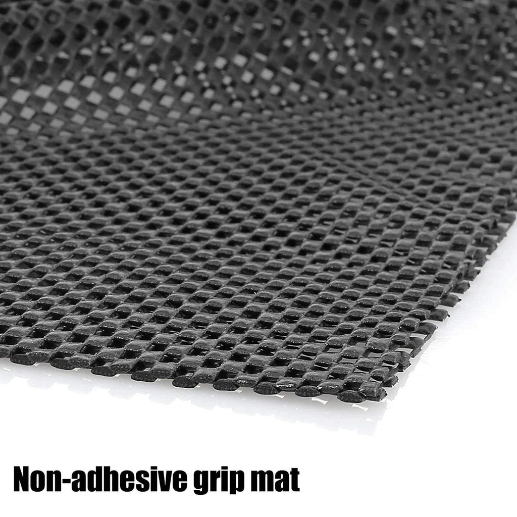 Trunk Mat for Cars Anti Slip Mat Cargo Liner Protector Durable Elastic Offers Protection Easily Cuttable to Different Sizes Universal Fit Multiple Use Car Roof Protector, Rug Non Slip Mat Pad (Black)