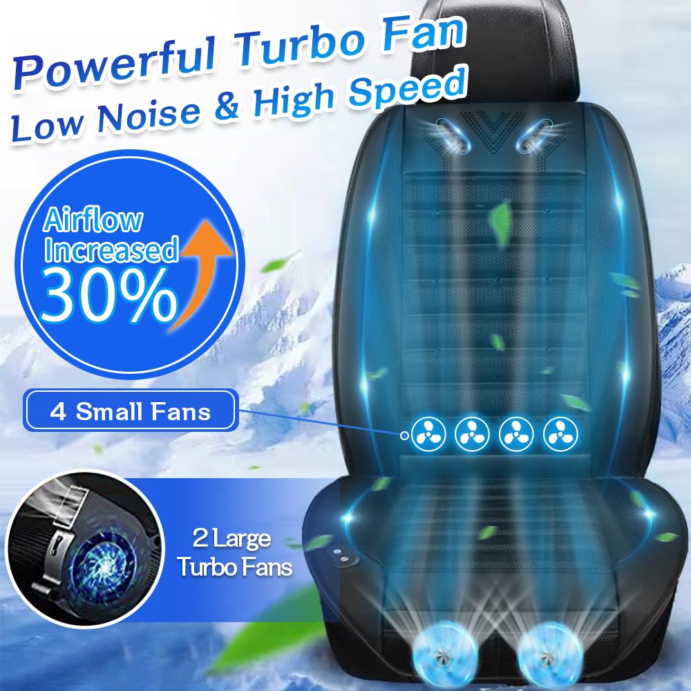 NEKOPA 12V Ventilated Cooling Car Seat Cover with 3 Speeds