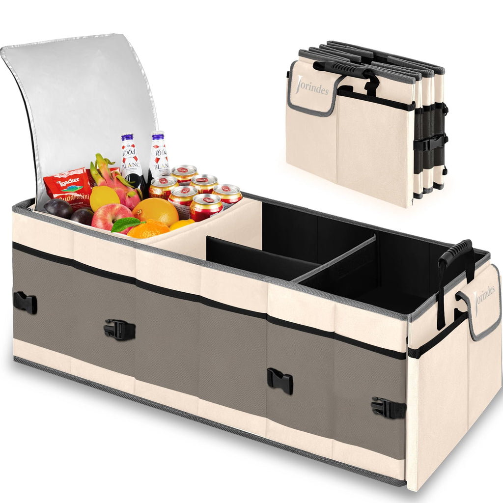 Trunk Organizer with Insulated Leakproof Cooler Bag