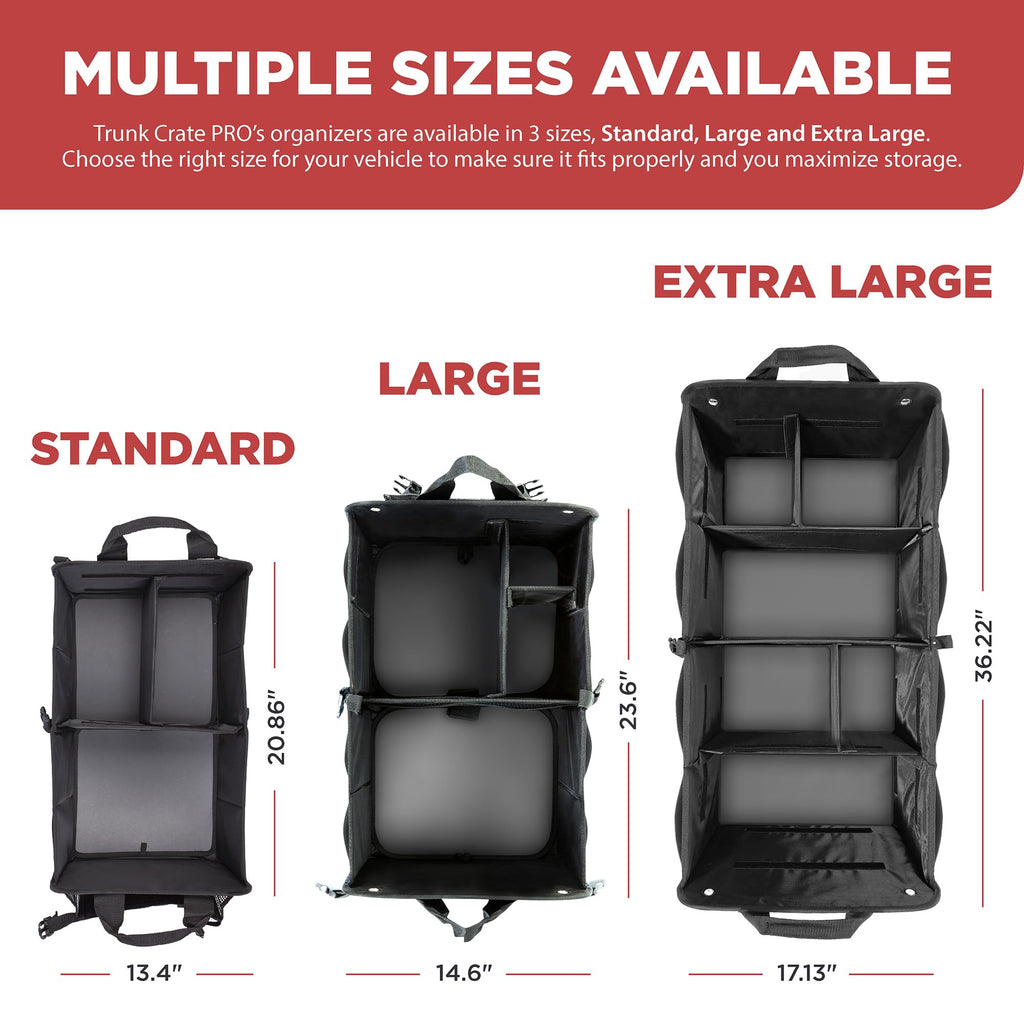 TrunkCratePro Foldable SUV & Car Trunk Storage Organizer