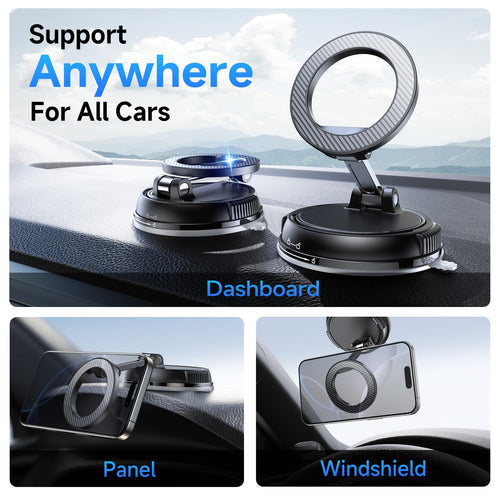 ANDERY 360° MagSafe Magnetic Car Phone Mount with Suction